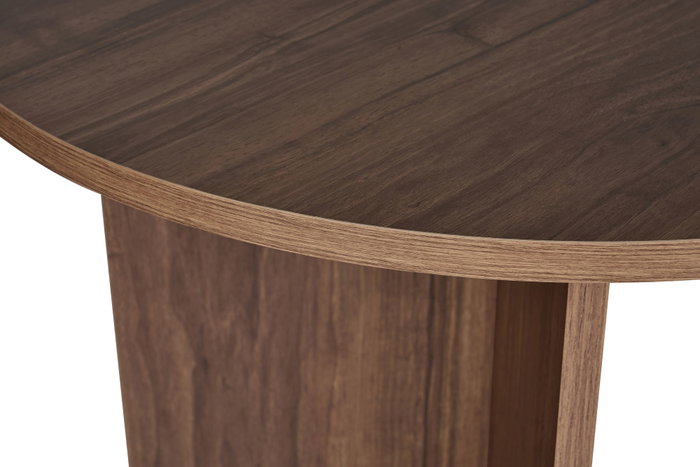Sablin - Mesa de Comedor Venezia Walnut, 180x90x75 cm, Melamina Nogal, Moderna Escandinava, Capacidad de Carga 70 kg